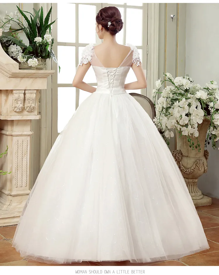Elegant Plus Size Wedding Dress for Women, Slim Fit Floor-Length Lace Floral Off-Shoulder Design for Spring 2026 Bridal Collection showcase 13