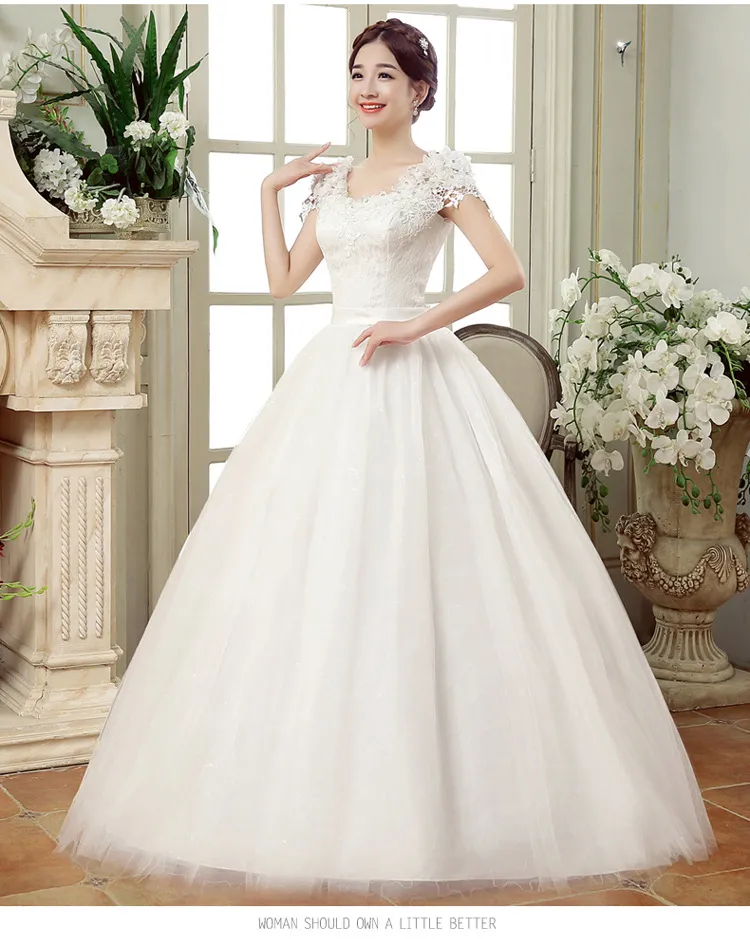 Elegant Plus Size Wedding Dress for Women, Slim Fit Floor-Length Lace Floral Off-Shoulder Design for Spring 2026 Bridal Collection showcase 9