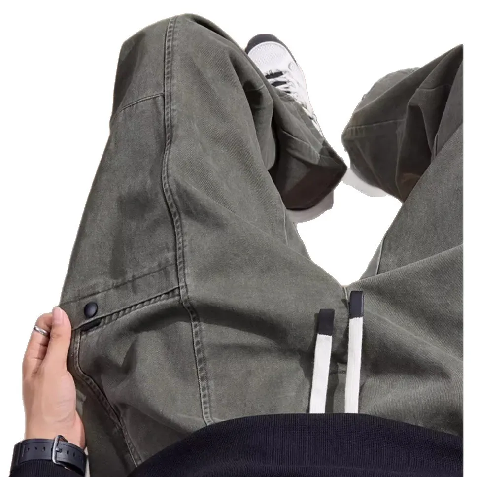 American Cleanfit Lumberjack Casual Pants for Men - Loose Fit Straight Leg Versatile Trousers for Spring & Autumn 2025 thumbnail 5