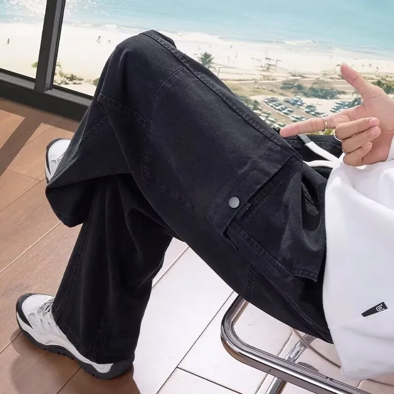 American Cleanfit Lumberjack Casual Pants for Men - Loose Fit Straight Leg Versatile Trousers for Spring & Autumn 2025 thumbnail 6