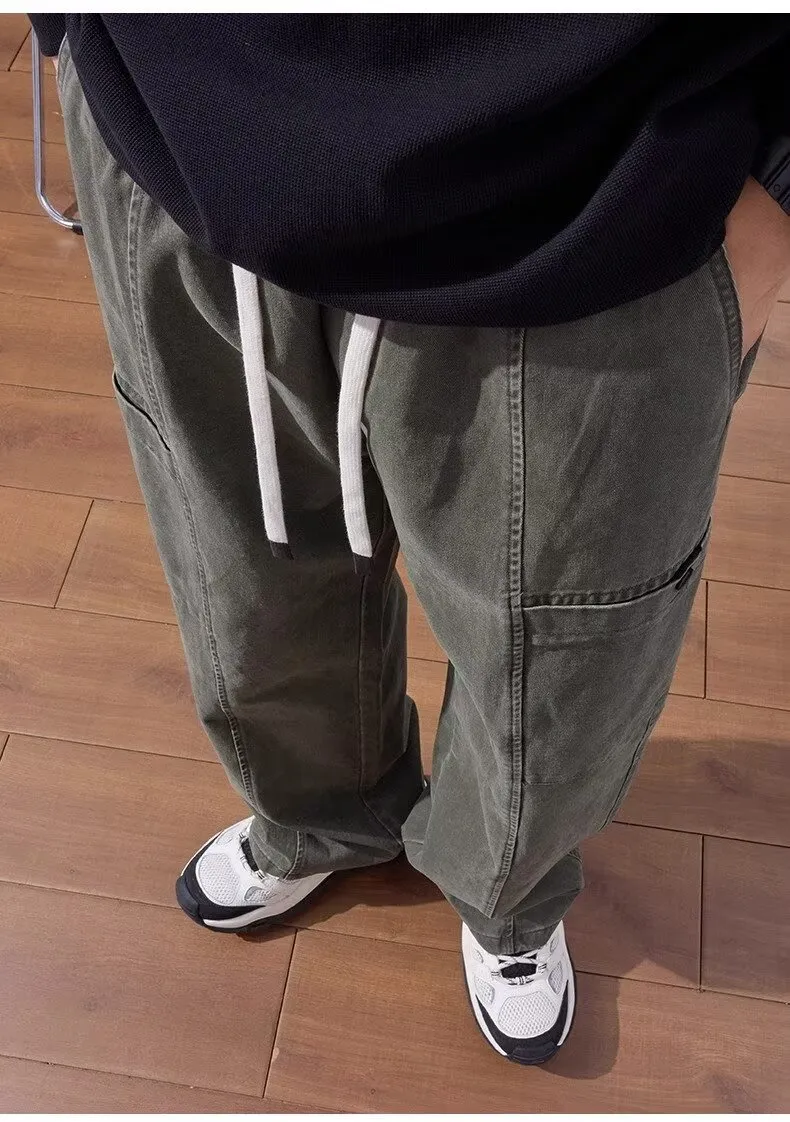 American Cleanfit Lumberjack Casual Pants for Men - Loose Fit Straight Leg Versatile Trousers for Spring & Autumn 2025 showcase 9