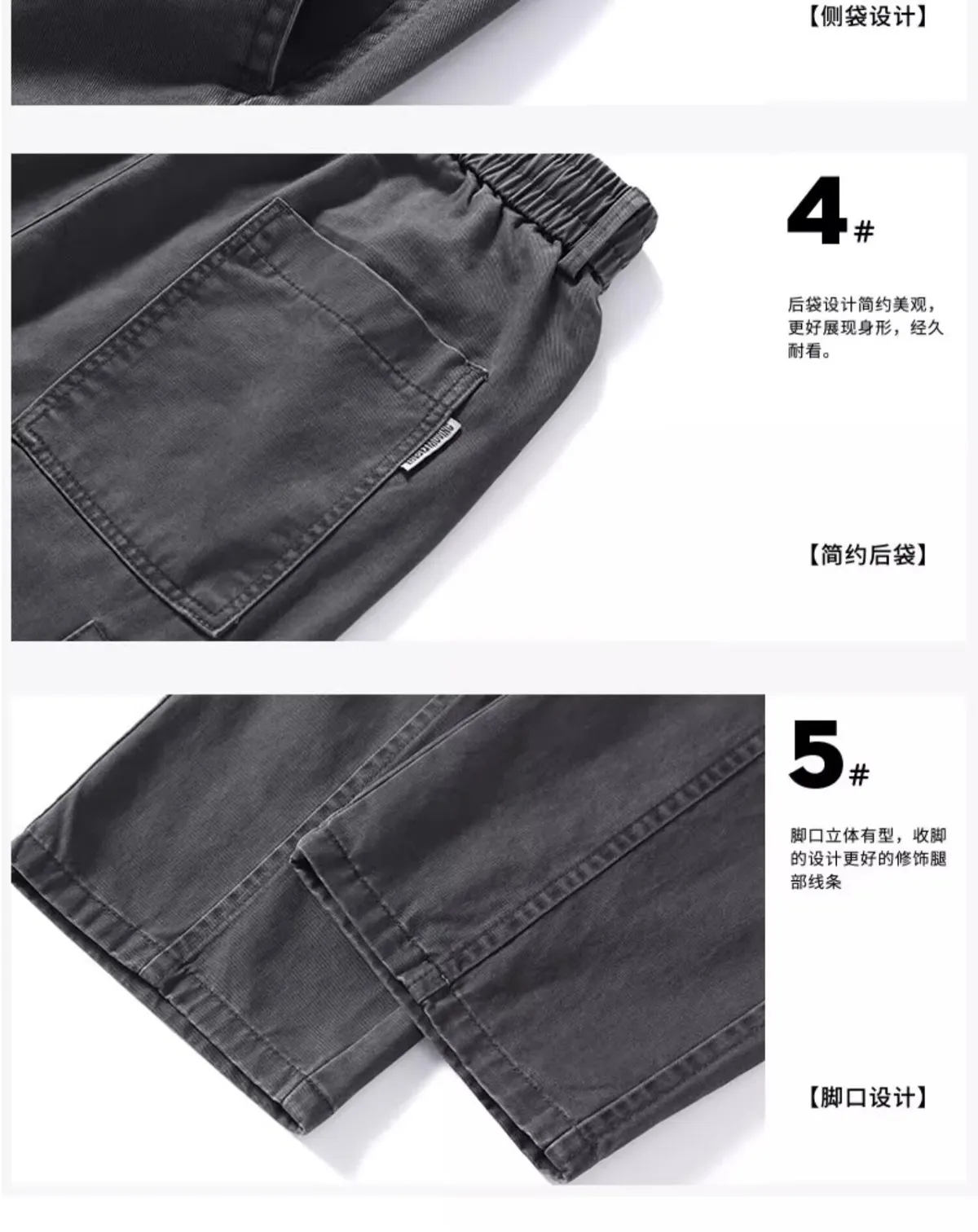American Cleanfit Lumberjack Casual Pants for Men - Loose Fit Straight Leg Versatile Trousers for Spring & Autumn 2025 showcase 7
