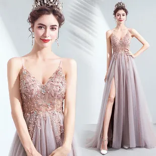 Elegant White Long Evening Gown Wedding Dress for Women, Super Fairy-Like Socialite Style for Banquets, Engagements, and Parties showcase 8