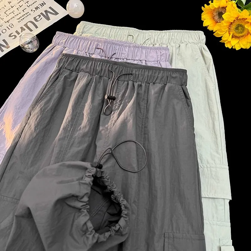 Women's Taslan Hiking Work Pants 2026 New Model - Lightweight Quick-Dry Summer Sports Trousers for Petite Sizes, Ideal for Outdoor Activities and Casual Wear thumbnail 4