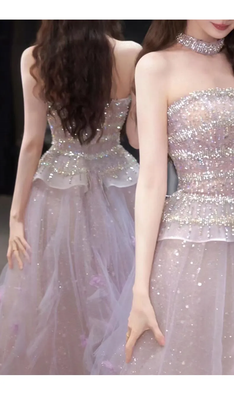 Elegant Pink Evening Gown Dress for Women 2026 Collection - Chic, Sophisticated Design for Engagements, Anniversaries, and Hosting Events showcase 12