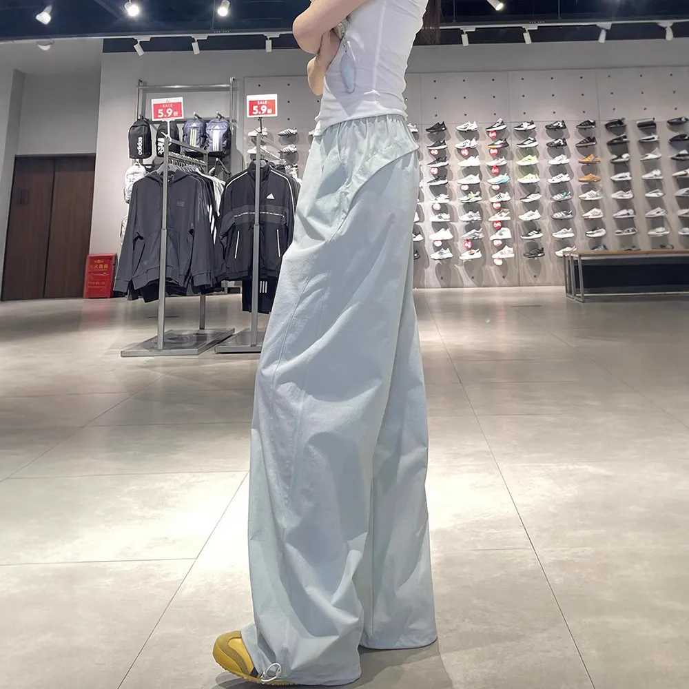 American Style Quick-Drying Sports Cover Pants for Women & Men - High Waist Slimming Casual Wide-Leg Trousers for Summer 2025 thumbnail 1