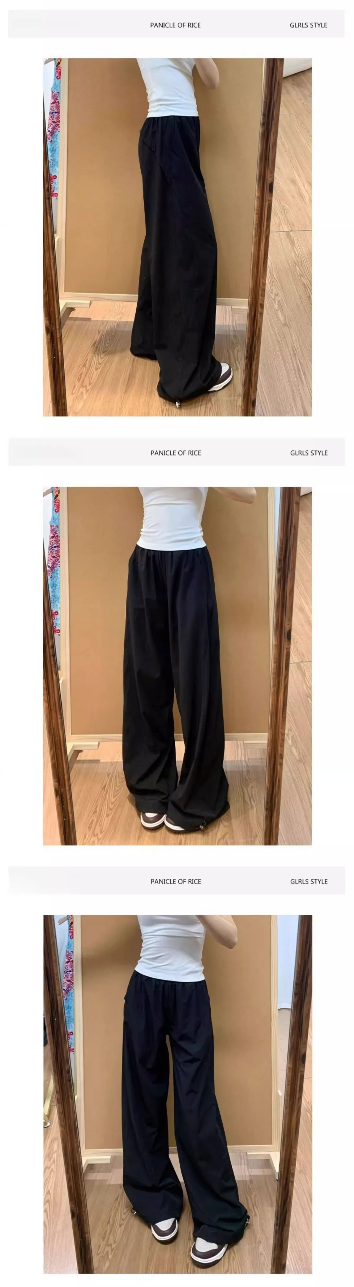 American Style Quick-Drying Sports Cover Pants for Women & Men - High Waist Slimming Casual Wide-Leg Trousers for Summer 2025 showcase 13