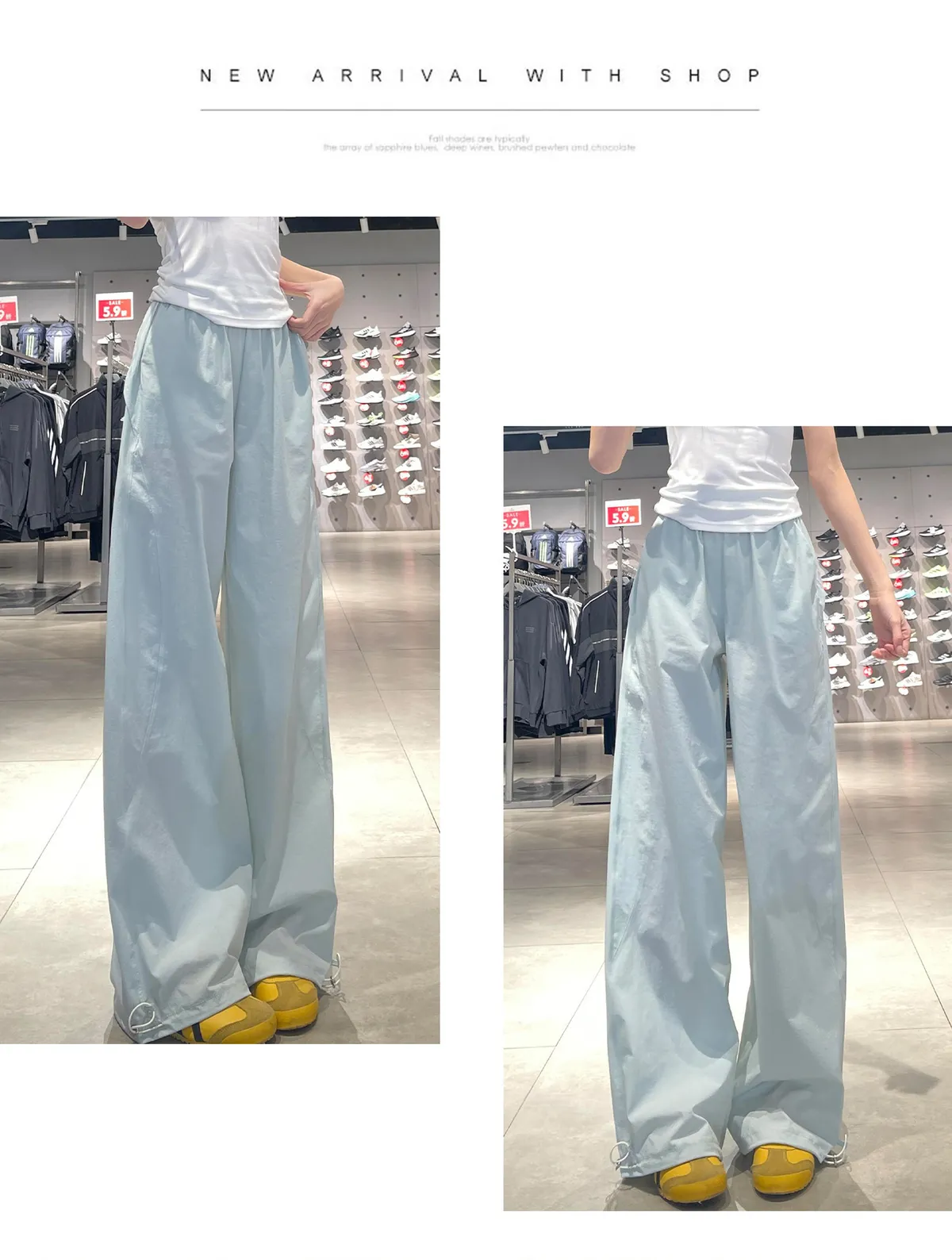 American Style Quick-Drying Sports Cover Pants for Women & Men - High Waist Slimming Casual Wide-Leg Trousers for Summer 2025 showcase 9