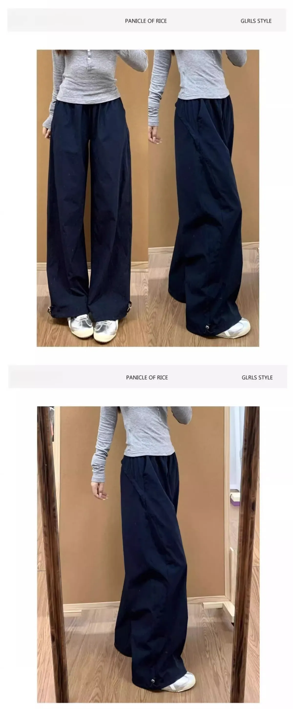 American Style Quick-Drying Sports Cover Pants for Women & Men - High Waist Slimming Casual Wide-Leg Trousers for Summer 2025 showcase 12