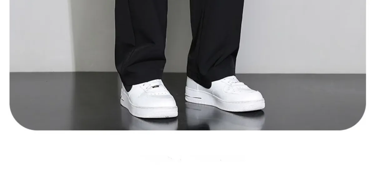 Men's Ice Silk Casual Pants 2025 Spring Summer Thin Loose Fit Work Trousers Dirty Resistant Breathable Lightweight Sports Pants for Work & Daily Wear showcase 9