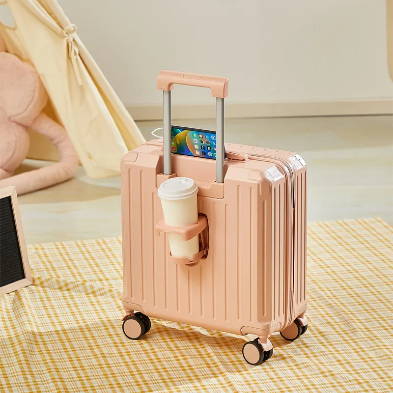 18-20 Inch Ultra-Quiet Universal Wheel Luggage Boarding Box - Durable Student & Business Travel Suitcase with Pull Rod for Easy Mobility - Image 6