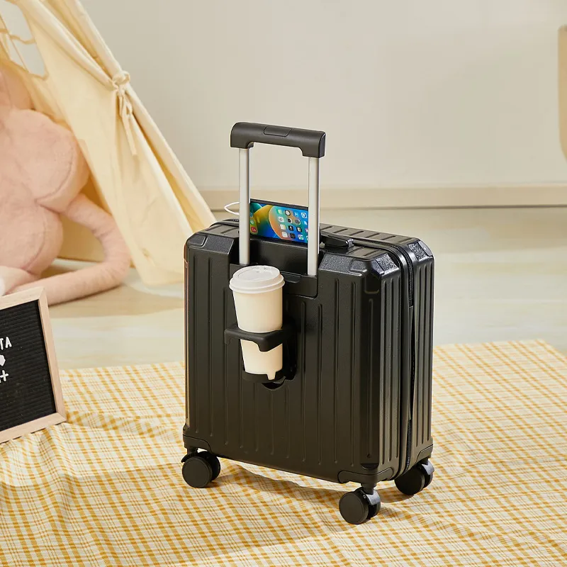 18-20 Inch Ultra-Quiet Universal Wheel Luggage Boarding Box - Durable Student & Business Travel Suitcase with Pull Rod for Easy Mobility - Image 8