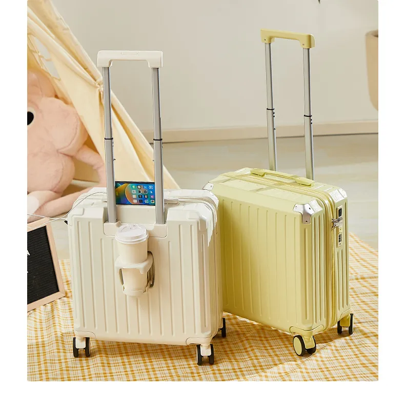 18-20 Inch Ultra-Quiet Universal Wheel Luggage Boarding Box - Durable Student & Business Travel Suitcase with Pull Rod for Easy Mobility showcase 14