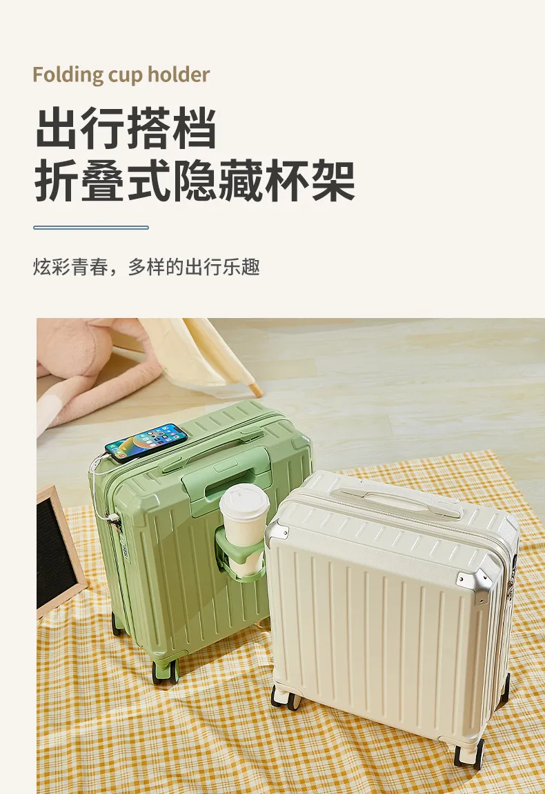 18-20 Inch Ultra-Quiet Universal Wheel Luggage Boarding Box - Durable Student & Business Travel Suitcase with Pull Rod for Easy Mobility showcase 3