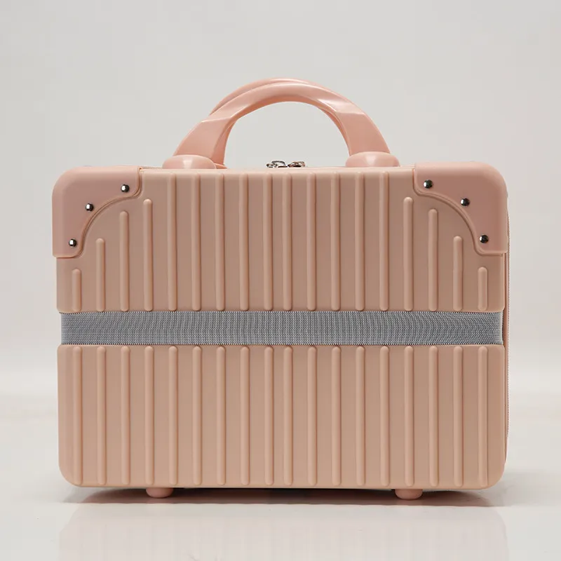 Mini 14-Inch Portable Travel Luggage Case Handheld Cosmetic Storage Box for Gifts Lightweight Makeup Organizer Packaging thumbnail 4