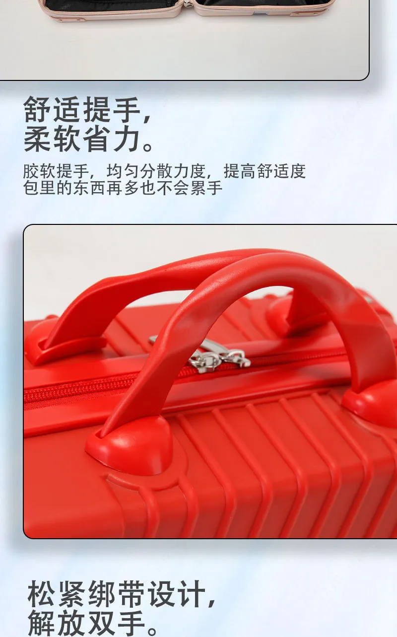 Mini 14-Inch Portable Travel Luggage Case Handheld Cosmetic Storage Box for Gifts Lightweight Makeup Organizer Packaging showcase 7