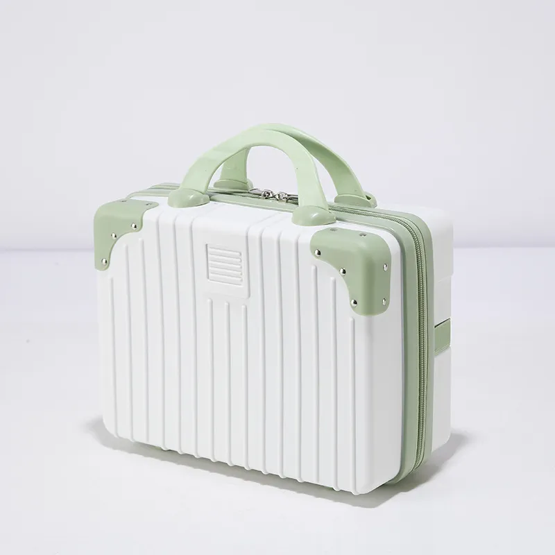 Mini 14-Inch Portable Travel Luggage Case Handheld Cosmetic Storage Box for Gifts Lightweight Makeup Organizer Packaging thumbnail 7