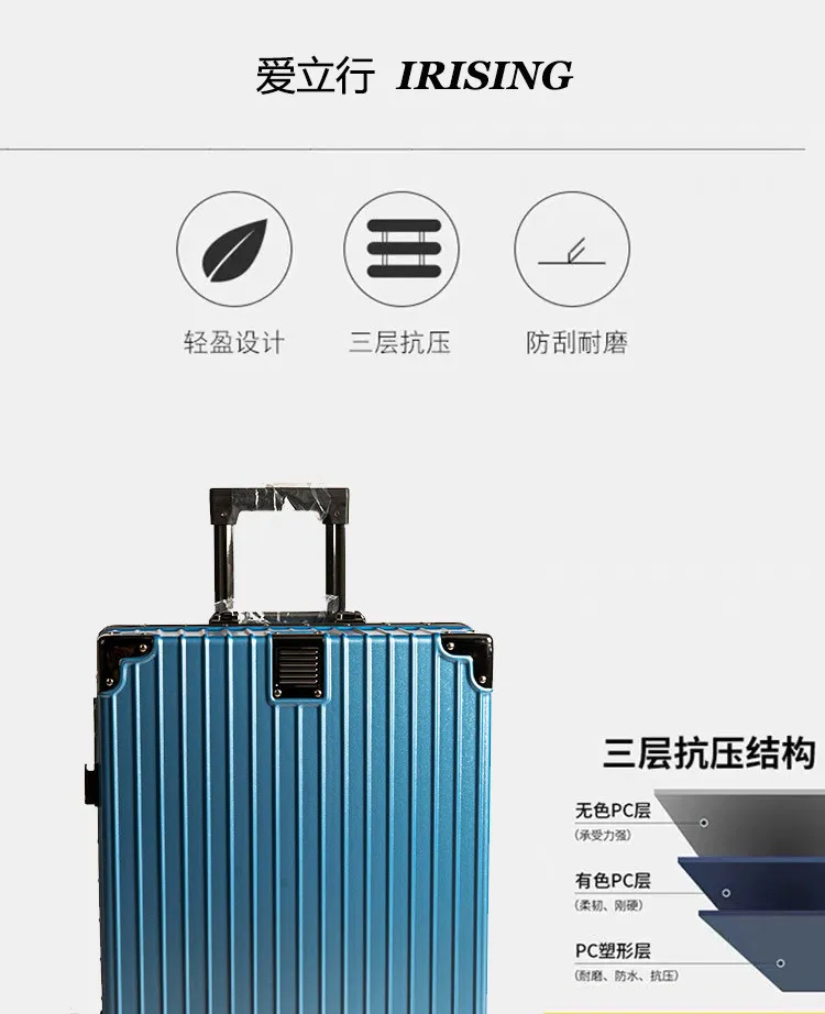 Ailixing Upgraded Super Strong Suitcase Trolley Case - Durable, Sturdy, Anti-Fall Business Luggage for Travel showcase 16