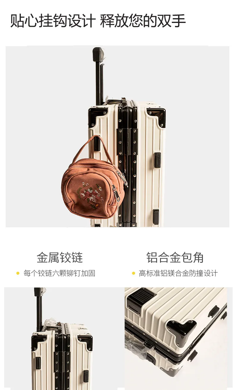 Ailixing Upgraded Super Strong Suitcase Trolley Case - Durable, Sturdy, Anti-Fall Business Luggage for Travel showcase 20