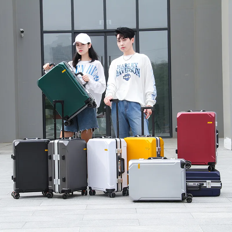 Durable Large Capacity 22-Inch Carry-On Luggage Suitcase for Men & Women - Ideal for College Students & Business Travelers, Boarding Box Design thumbnail 2