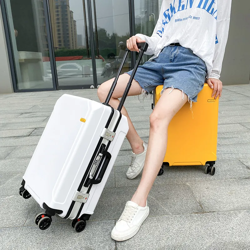 Durable Large Capacity 22-Inch Carry-On Luggage Suitcase for Men & Women - Ideal for College Students & Business Travelers, Boarding Box Design thumbnail 4