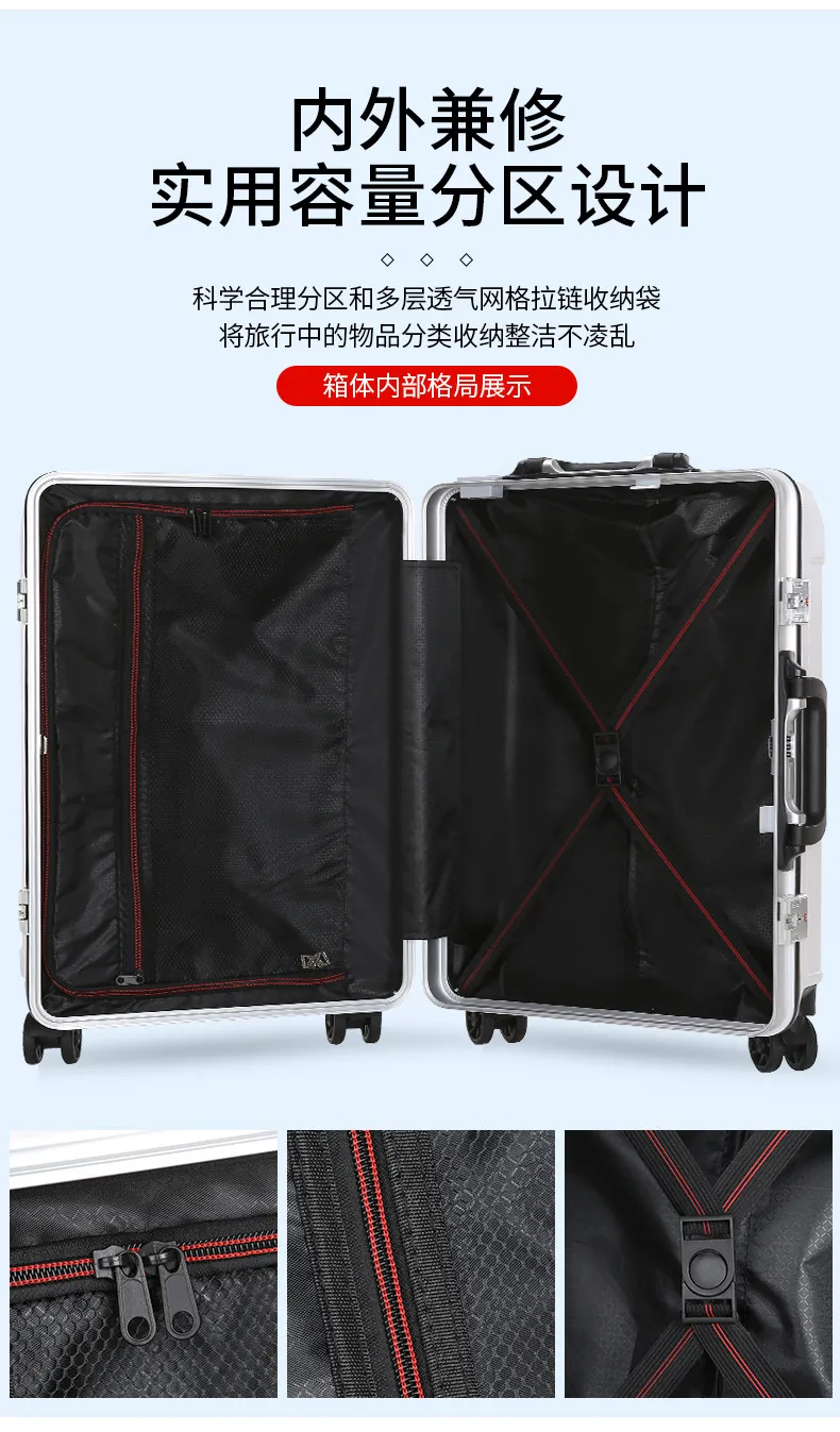Durable Large Capacity 22-Inch Carry-On Luggage Suitcase for Men & Women - Ideal for College Students & Business Travelers, Boarding Box Design showcase 19