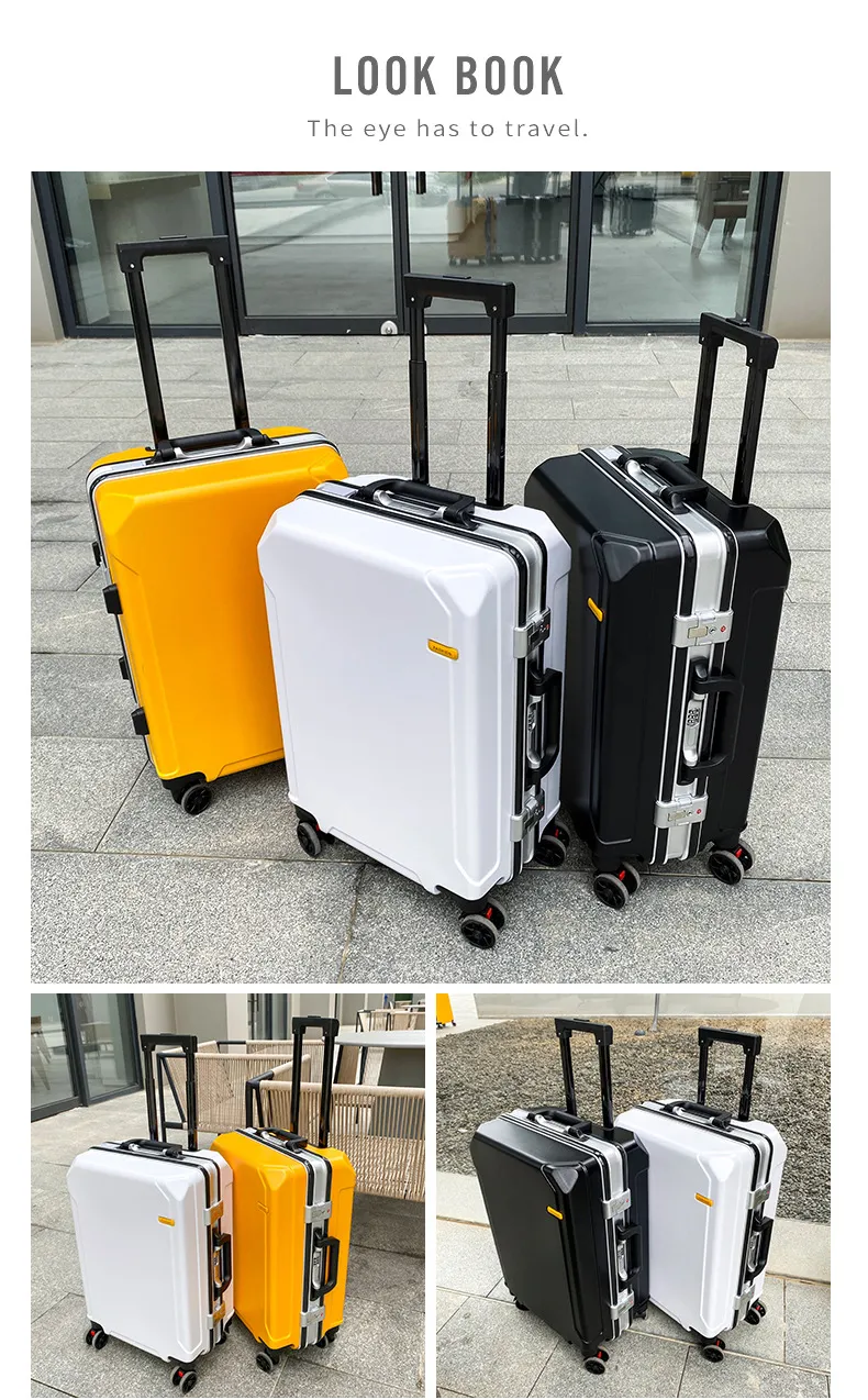 Durable Large Capacity 22-Inch Carry-On Luggage Suitcase for Men & Women - Ideal for College Students & Business Travelers, Boarding Box Design showcase 20