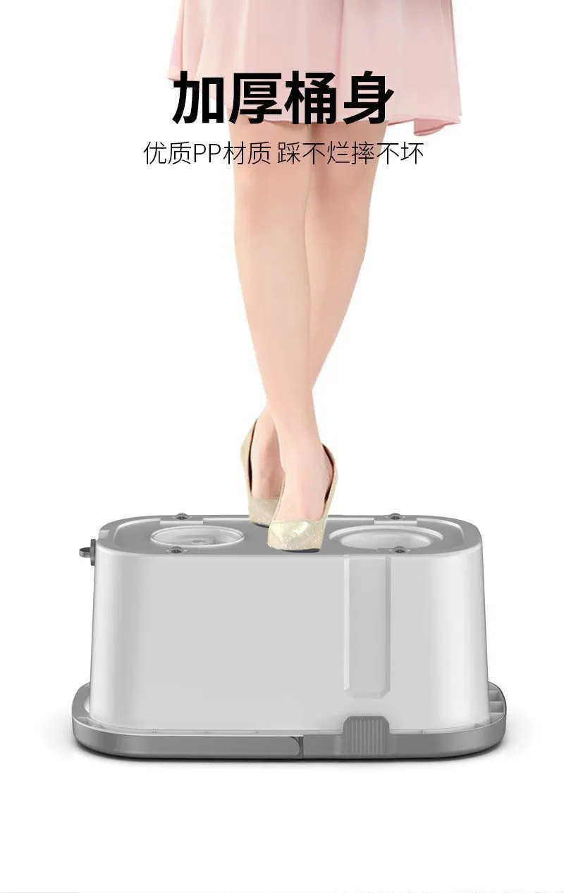 Automatic Dehydration Rotary Mop with Bucket - Household Floor Cleaning Artifact for Effortless Mopping and Drying - 2023 New Style YTO Clean showcase 16
