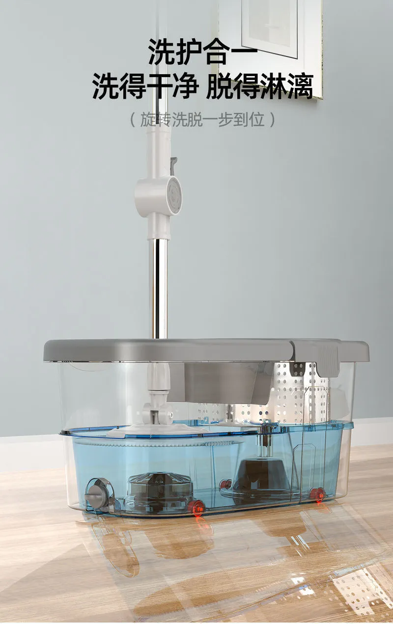 Automatic Dehydration Rotary Mop with Bucket - Household Floor Cleaning Artifact for Effortless Mopping and Drying - 2023 New Style YTO Clean showcase 6