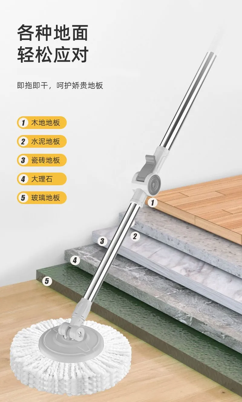 Automatic Dehydration Rotary Mop with Bucket - Household Floor Cleaning Artifact for Effortless Mopping and Drying - 2023 New Style YTO Clean showcase 18