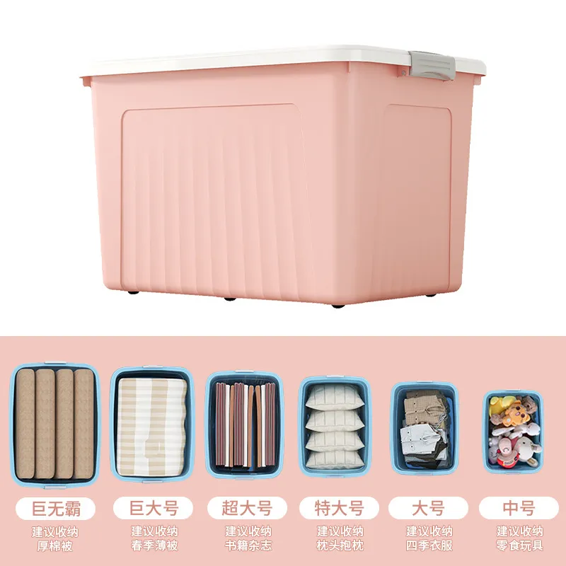 Large Household Clothing Storage Box with Lid - Ideal for Wardrobe Organization, Toy Storage, and General Home Decluttering thumbnail 8