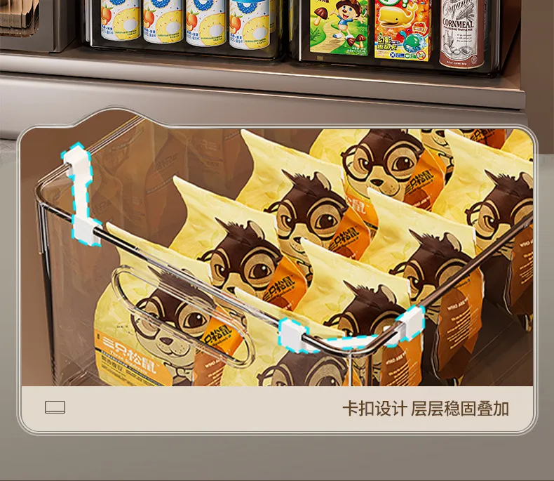 Transparent Acrylic Storage Rack Box for Desktop Sundries Snacks - Rectangular Plastic Organizer Basket for Home and Office showcase 7