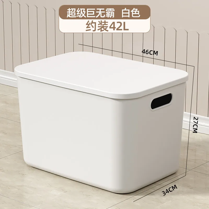 Large Capacity Sundry Storage Box with Lid for Home Dormitory Wardrobe Living Room Desktop Organization - Versatile Organizer for Snacks and Essentials - Image 10