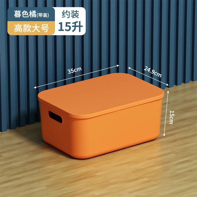 Large Capacity Sundry Storage Box with Lid for Home Dormitory Wardrobe Living Room Desktop Organization - Versatile Organizer for Snacks and Essentials - Image 8