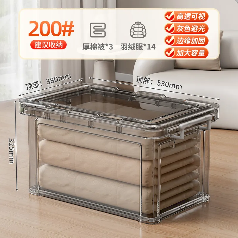 Gray Transparent 4xl Single Piece [Length 53 Width 38 Height 32.5cm]