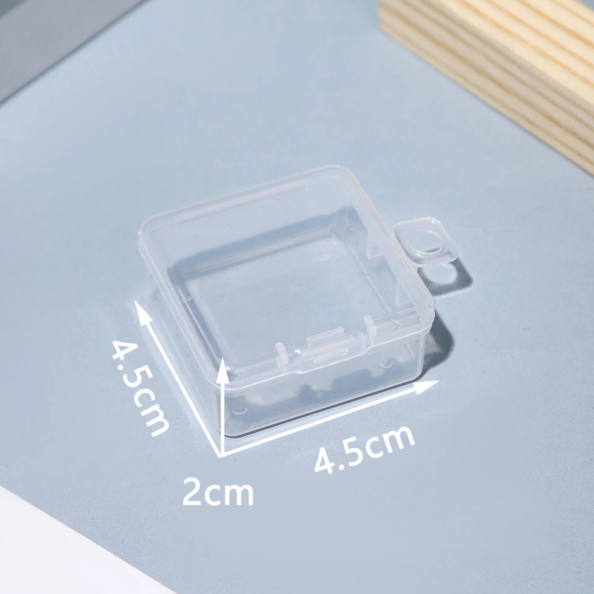 Transparent Square Plastic Storage Box for Small Items - Ideal for Jewelry, Earplugs, Beads, Fishing Gear, and Spare Parts Organization thumbnail 6