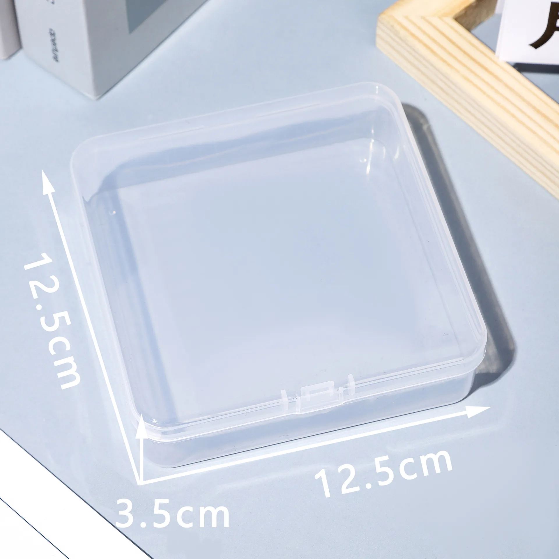 Transparent Square Plastic Storage Box for Small Items - Ideal for Jewelry, Earplugs, Beads, Fishing Gear, and Spare Parts Organization thumbnail 7