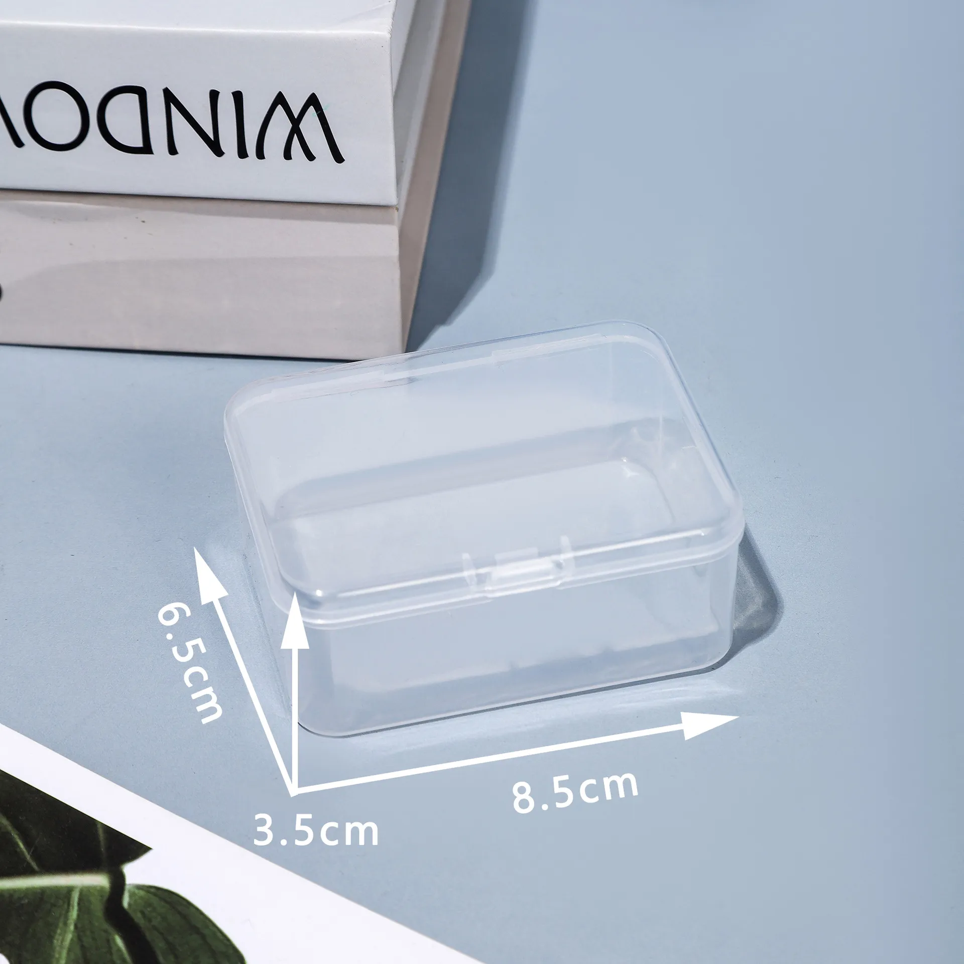 Transparent Square Plastic Storage Box for Small Items - Ideal for Jewelry, Earplugs, Beads, Fishing Gear, and Spare Parts Organization thumbnail 8