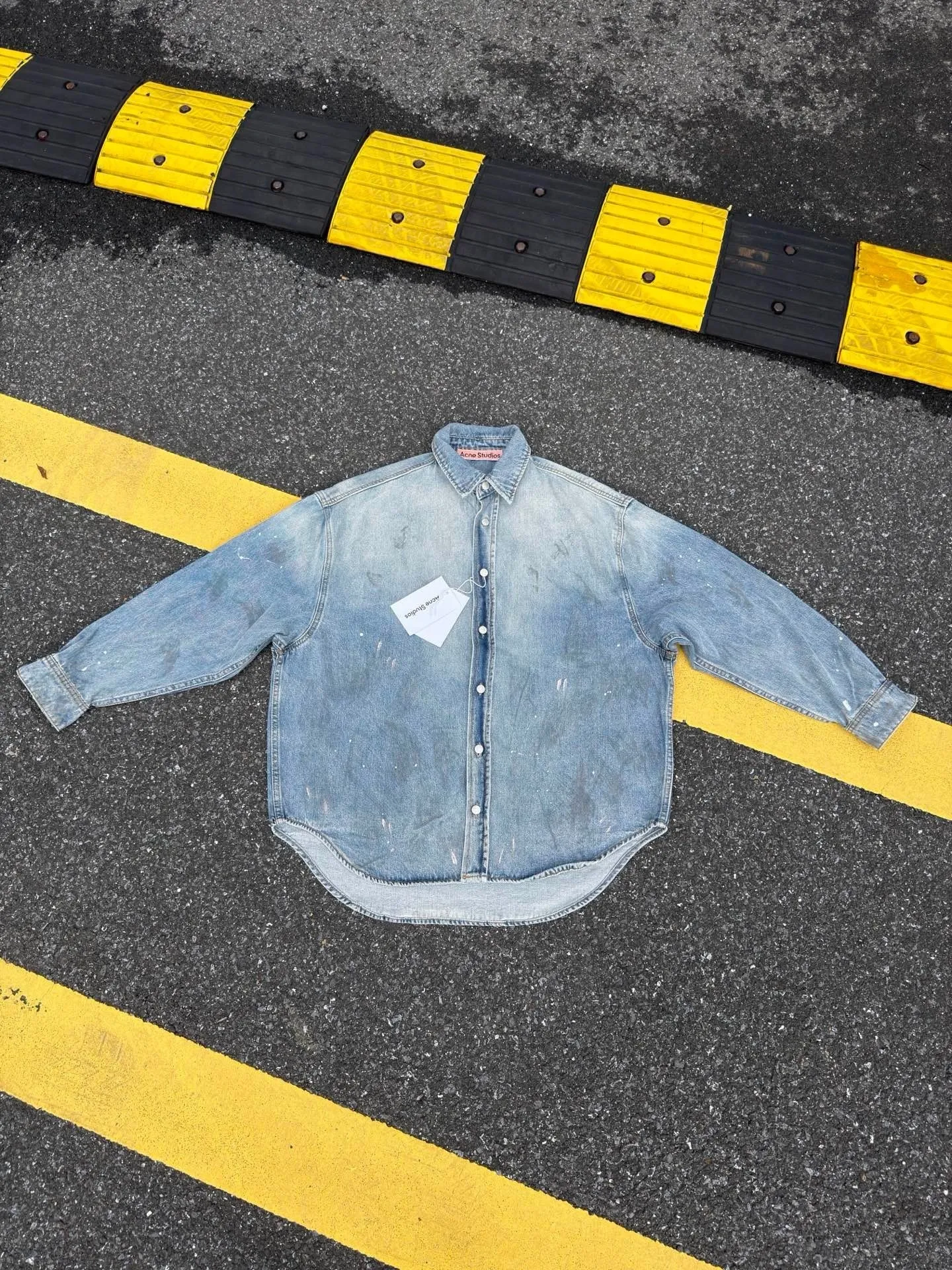 Blue Distressed Denim Jacket