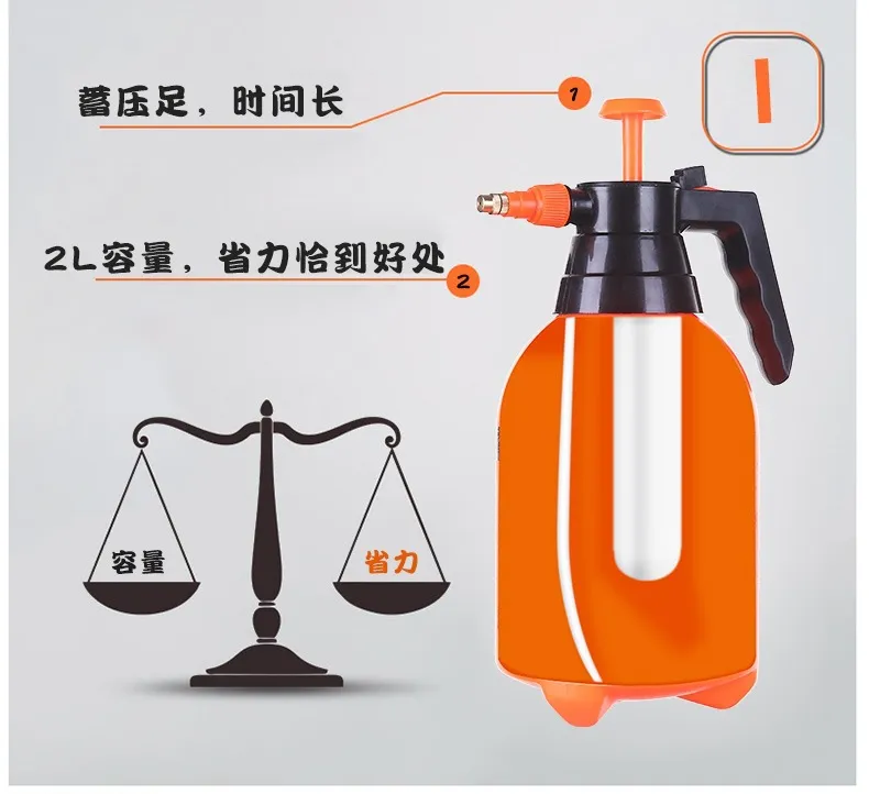 3L Transparent Explosion-Proof Watering Can with 2L Rotating Nozzle, Air Pressure Sprayer for Garden Flowers, Home Cleaning, and Outdoor Use showcase 16