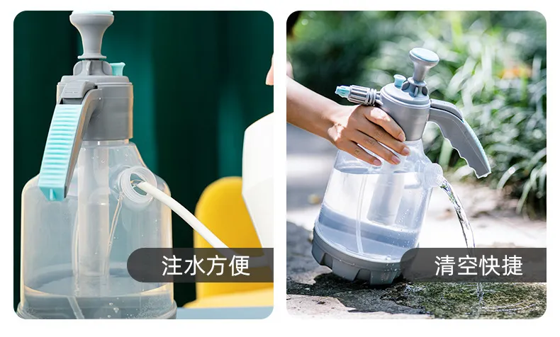 3L Transparent Explosion-Proof Watering Can with 2L Rotating Nozzle, Air Pressure Sprayer for Garden Flowers, Home Cleaning, and Outdoor Use showcase 5