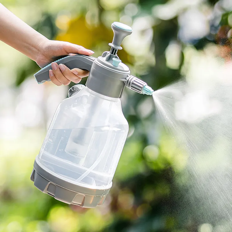 3L Transparent Explosion-Proof Watering Can with 2L Rotating Nozzle, Air Pressure Sprayer for Garden Flowers, Home Cleaning, and Outdoor Use thumbnail 1