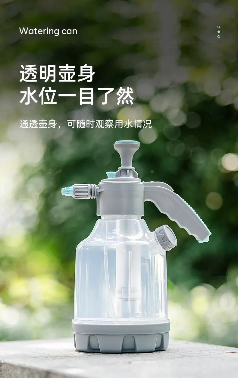 3L Transparent Explosion-Proof Watering Can with 2L Rotating Nozzle, Air Pressure Sprayer for Garden Flowers, Home Cleaning, and Outdoor Use showcase 7