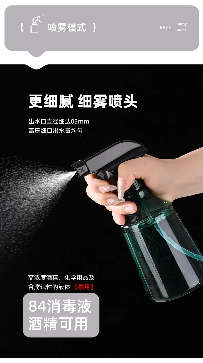 Portable Fine Mist Disinfection Spray Bottle, Travel Size Alcohol Cleaning Sub-packaging Kettle, Reusable Fine Mist Water Replenishment Sprayer for Sanitizer and Liquids showcase 4