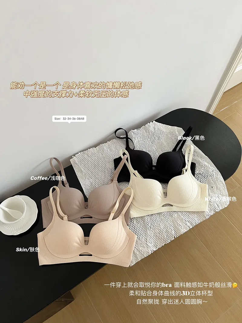 2025 New Style Women's Pull-up Bra: Gather-Up Design for Small Chests, Anti-Sagging Support for Larger Breasts, Non-Wired Soft Comfort, Ideal for Everyday Wear showcase 2