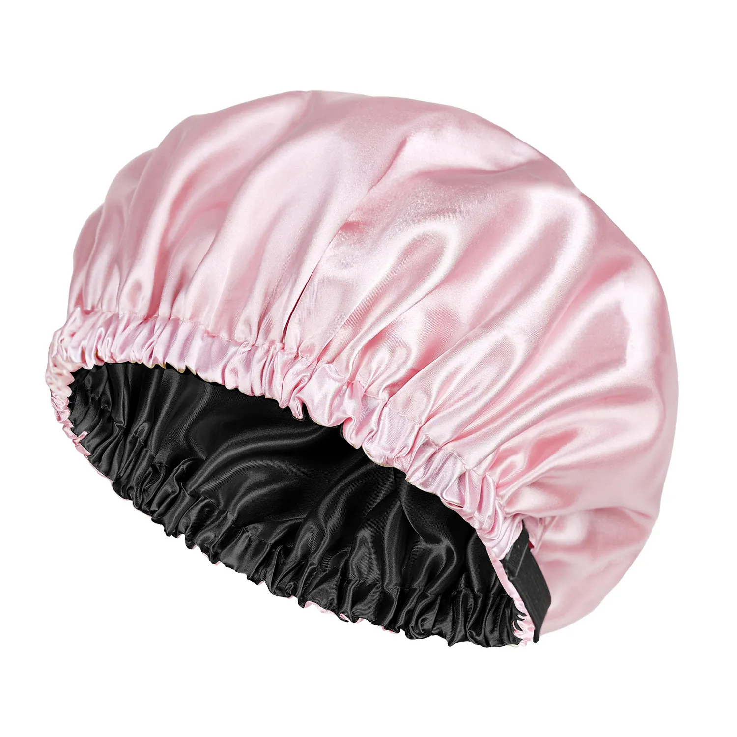 Adjustable Double-Layer Satin Nightcap for Women - Soft Imitation Silk Hair Care Sleep Cap for Protecting Hair and Maintaining Hairstyles thumbnail 6