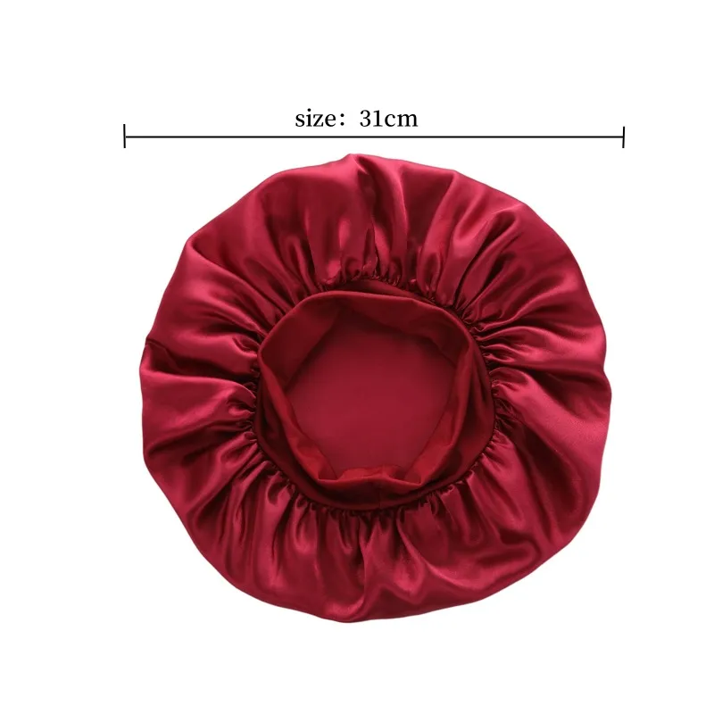 Women's Satin Bonnets Sleep Cap Wide Brim Nightcap for Hair Care Beauty Salon & Chemotherapy Patients showcase 2