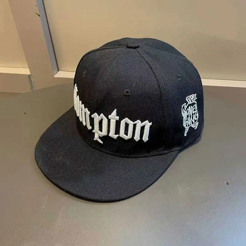 Men's Hip Hop Flat Brim Baseball Cap - Youth Streetwear Style, Compton Inspired Design, Wholesale Trendy Hat for Fashionable Individuals thumbnail 3