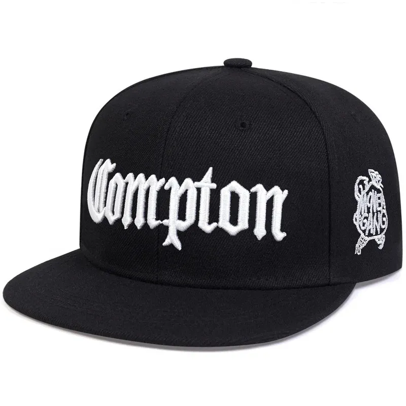 Men's Hip Hop Flat Brim Baseball Cap - Youth Streetwear Style, Compton Inspired Design, Wholesale Trendy Hat for Fashionable Individuals thumbnail 5