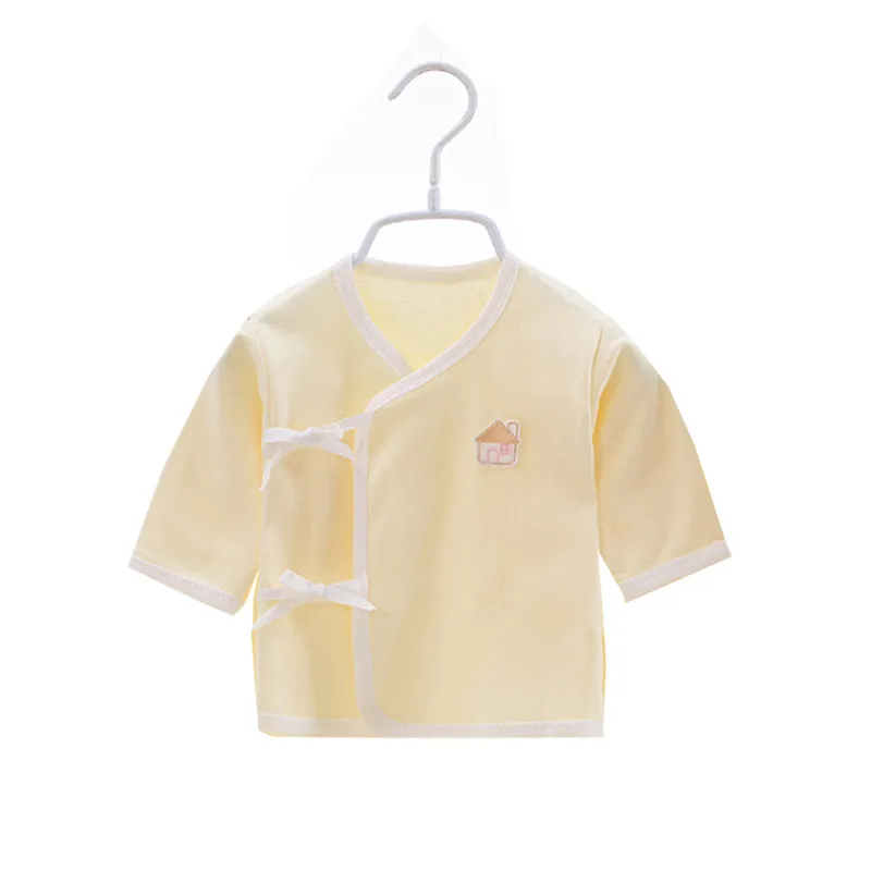 Newborn Baby Lace-Up Top & Undercoat Set - 0-3 Months Infant Underwear Clothes for Boys & Girls thumbnail 5